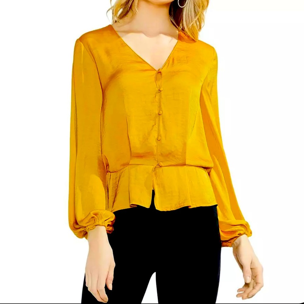 Vince Camuto satin peplum sz XL